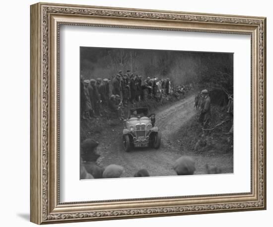 Singer of SGE Tett competing in the MCC Lands End Trial, 1935-Bill Brunell-Framed Photographic Print