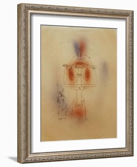 Singer of the Comic Opera-Paul Klee-Framed Giclee Print