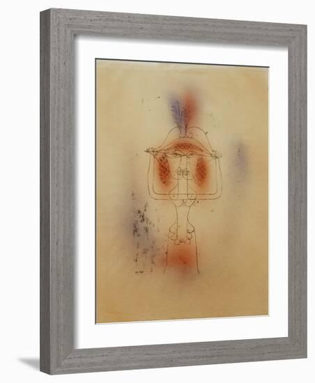 Singer of the Comic Opera-Paul Klee-Framed Giclee Print