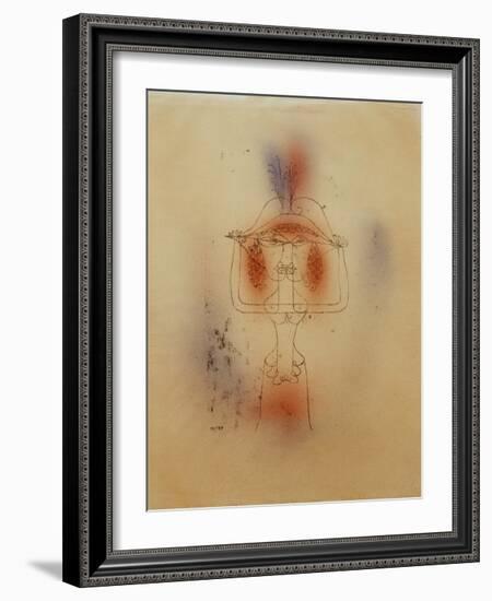 Singer of the Comic Opera-Paul Klee-Framed Giclee Print