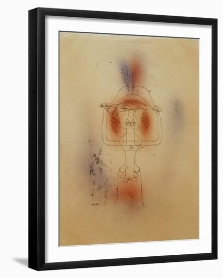 Singer of the Comic Opera-Paul Klee-Framed Giclee Print