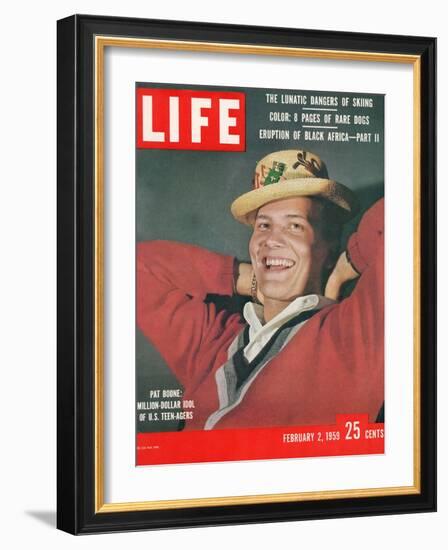 Singer Pat Boone, February 2, 1959-Ralph Morse-Framed Photographic Print