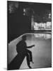 Singer Ricky Nelson Playing Guitar on Poolside-Ralph Crane-Mounted Premium Photographic Print