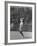 Singer Ricky Nelson Rehearsing Tennis Court Scene for TV Show-Ralph Crane-Framed Premium Photographic Print