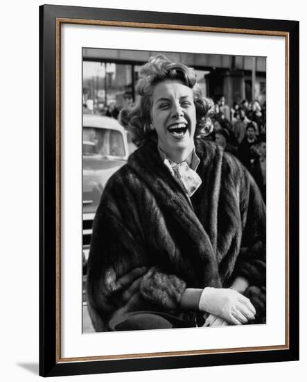 Singer Rosemary Clooney Laughing-Allan Grant-Framed Premium Photographic Print