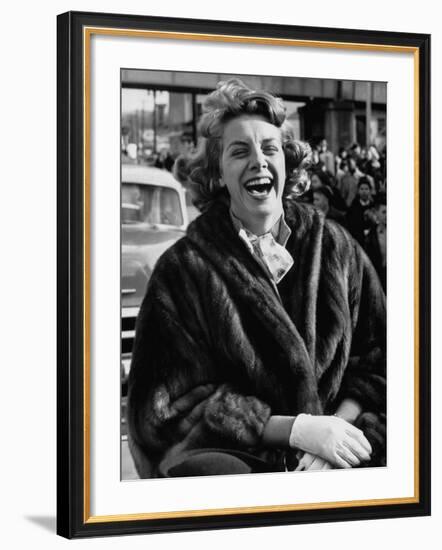 Singer Rosemary Clooney Laughing-Allan Grant-Framed Premium Photographic Print