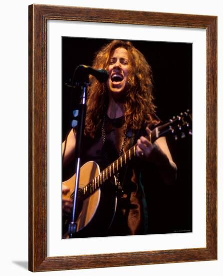 Singer Sheryl Crow Performing-Dave Allocca-Framed Premium Photographic Print