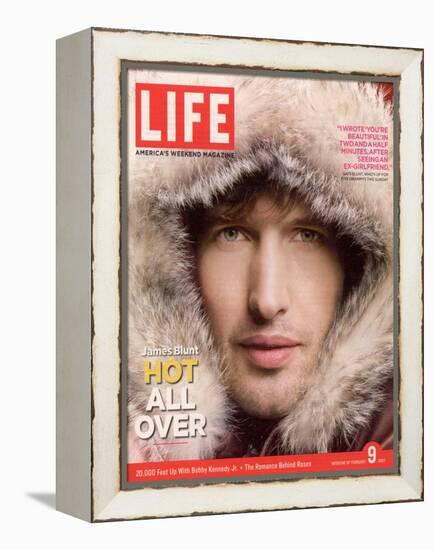 Singer Songwriter James Blunt, February 9, 2007-Lee Jenkins-Framed Premier Image Canvas