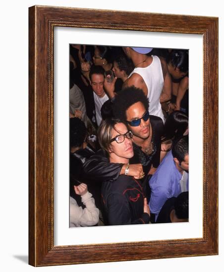 Singers Anthony Kiedis and Lenny Kravitz-Dave Allocca-Framed Premium Photographic Print