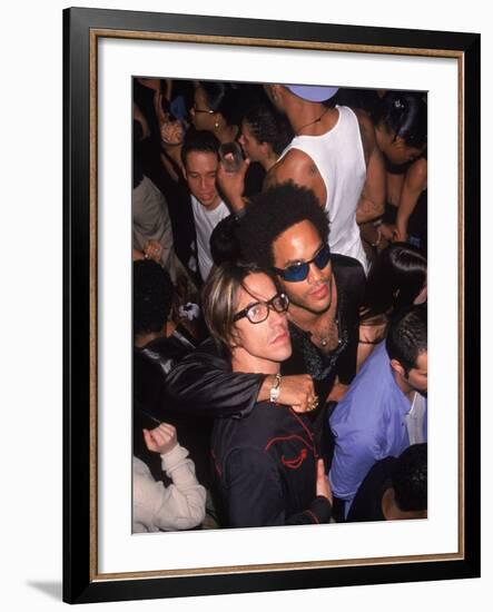 Singers Anthony Kiedis and Lenny Kravitz-Dave Allocca-Framed Premium Photographic Print