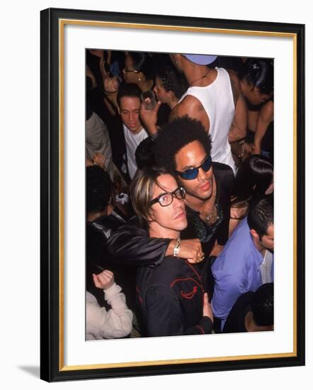 Singers Anthony Kiedis and Lenny Kravitz-Dave Allocca-Framed Premium Photographic Print