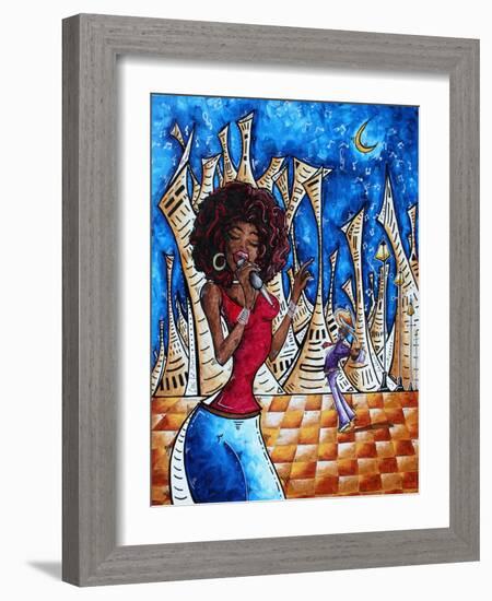 Singin In The Streets-Megan Aroon Duncanson-Framed Art Print