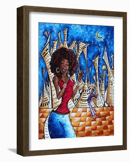 Singin In The Streets-Megan Aroon Duncanson-Framed Art Print