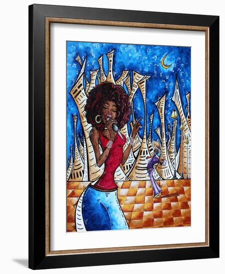 Singin In The Streets-Megan Aroon Duncanson-Framed Art Print