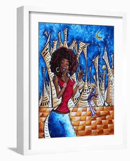 Singin In The Streets-Megan Aroon Duncanson-Framed Art Print