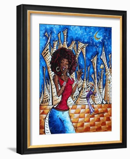 Singin In The Streets-Megan Aroon Duncanson-Framed Art Print