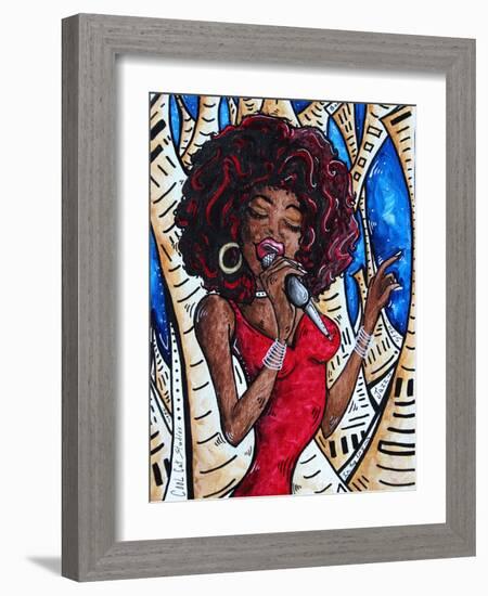 Singin In The Streets-Megan Aroon Duncanson-Framed Art Print