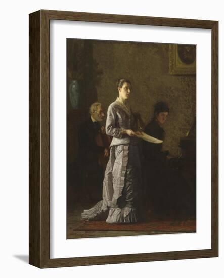 Singing a Pathetic Song, 1881-Thomas Cowperthwait Eakins-Framed Giclee Print