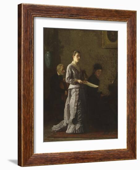 Singing a Pathetic Song, 1881-Thomas Cowperthwait Eakins-Framed Giclee Print