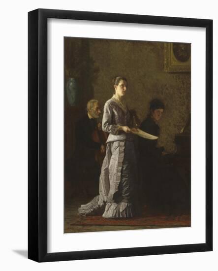 Singing a Pathetic Song, 1881-Thomas Cowperthwait Eakins-Framed Giclee Print