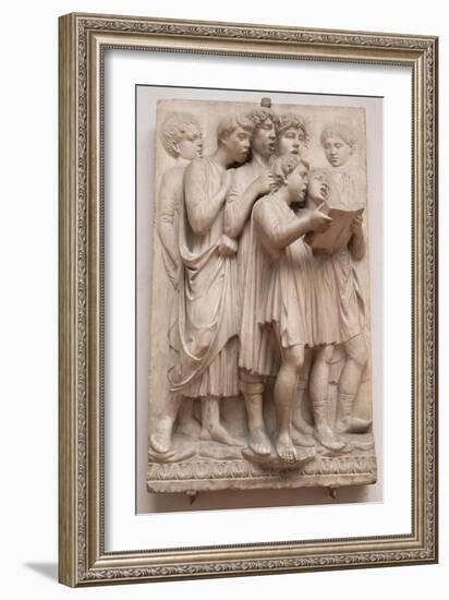 Singing Angels, Detail from the Cantoria, C.1432-38-Luca Della Robbia-Framed Giclee Print