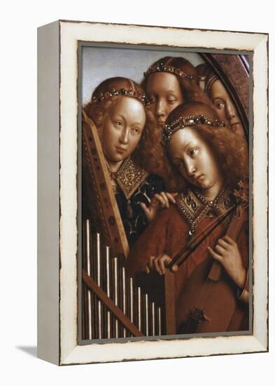 Singing Angels, Ghent Altarpiece-Jan van Eyck-Framed Premier Image Canvas