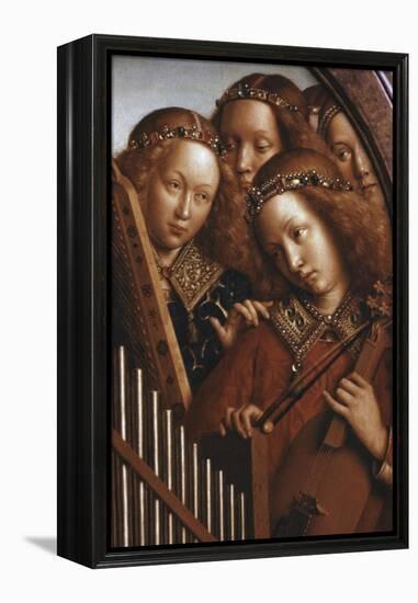 Singing Angels, Ghent Altarpiece-Jan van Eyck-Framed Premier Image Canvas