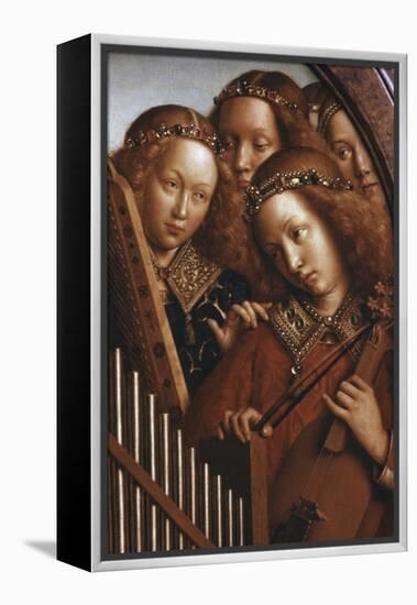 Singing Angels, Ghent Altarpiece-Jan van Eyck-Framed Premier Image Canvas