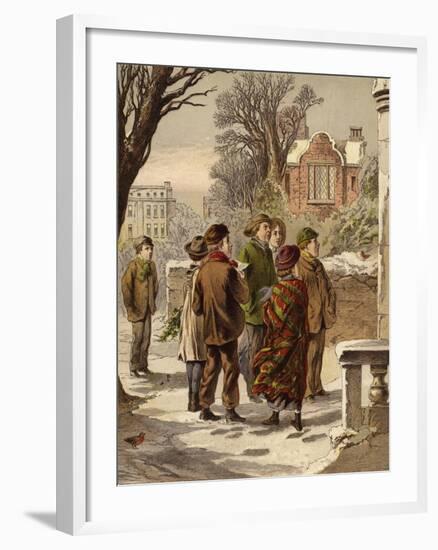 Singing Carols-null-Framed Giclee Print