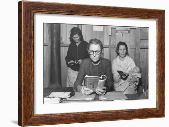 Singing Hymns-Dorothea Lange-Framed Art Print