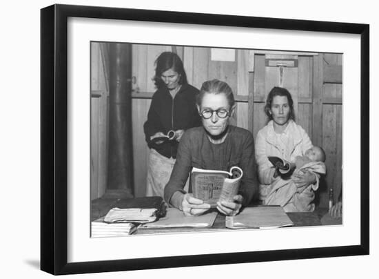 Singing Hymns-Dorothea Lange-Framed Art Print