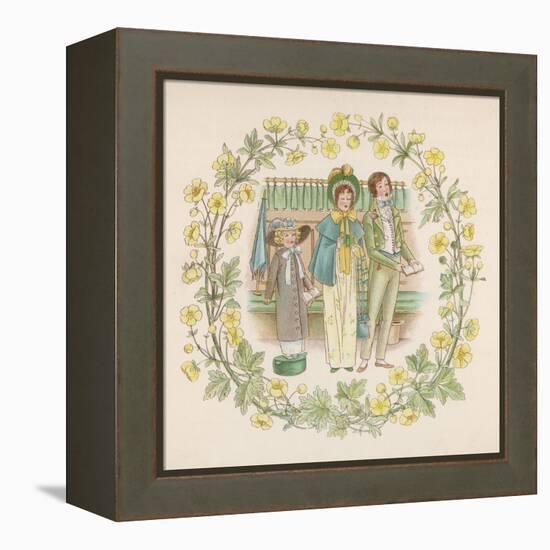 Singing in Church-Winifred Green-Framed Stretched Canvas