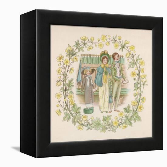 Singing in Church-Winifred Green-Framed Stretched Canvas