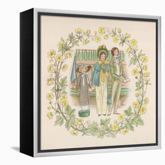 Singing in Church-Winifred Green-Framed Stretched Canvas