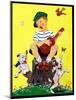 Singing on a Stump - Child Life-John Gee-Mounted Giclee Print