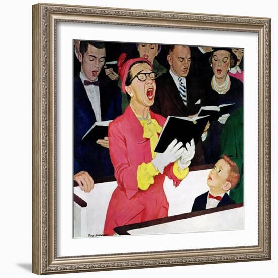 "Singing Praise", March 7, 1959-Richard Sargent-Framed Giclee Print