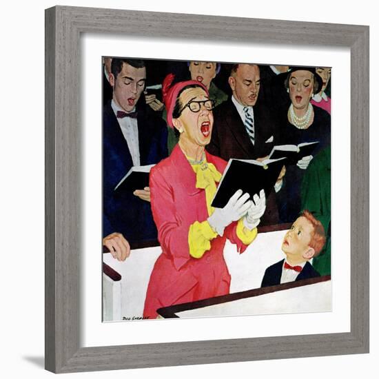 "Singing Praise", March 7, 1959-Richard Sargent-Framed Giclee Print