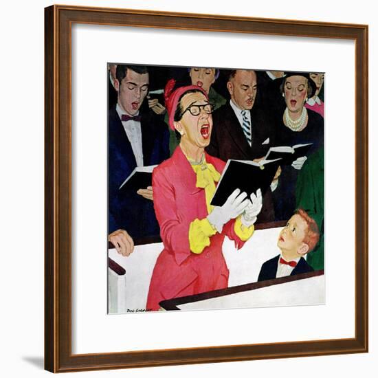 "Singing Praise", March 7, 1959-Richard Sargent-Framed Giclee Print