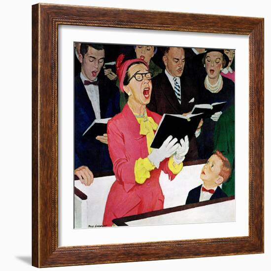 "Singing Praise", March 7, 1959-Richard Sargent-Framed Giclee Print