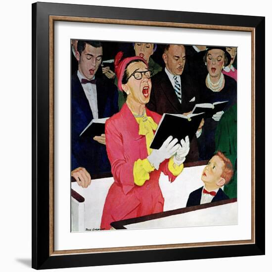 "Singing Praise", March 7, 1959-Richard Sargent-Framed Giclee Print