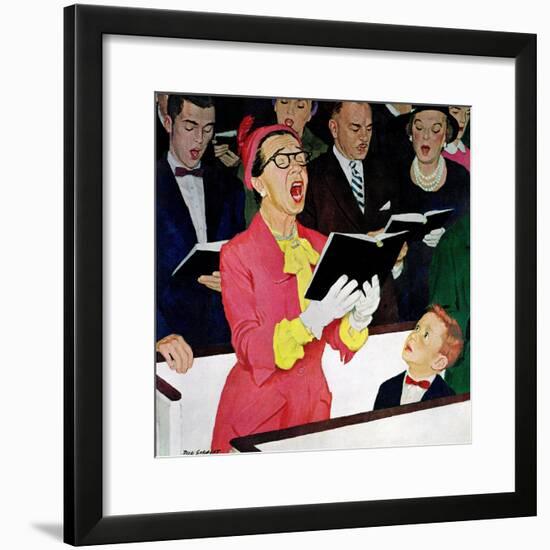 "Singing Praise", March 7, 1959-Richard Sargent-Framed Giclee Print