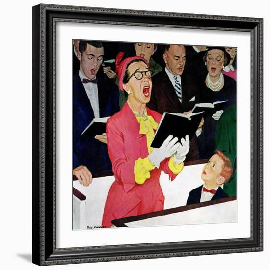 "Singing Praise", March 7, 1959-Richard Sargent-Framed Giclee Print