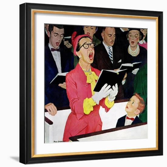 "Singing Praise", March 7, 1959-Richard Sargent-Framed Giclee Print