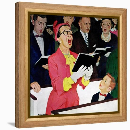 "Singing Praise", March 7, 1959-Richard Sargent-Framed Premier Image Canvas