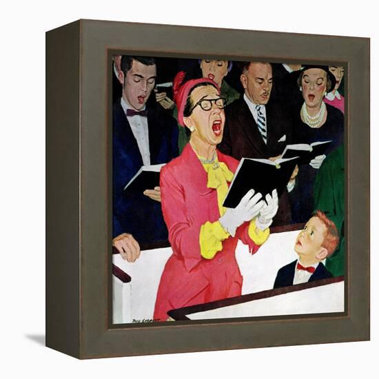 "Singing Praise", March 7, 1959-Richard Sargent-Framed Premier Image Canvas