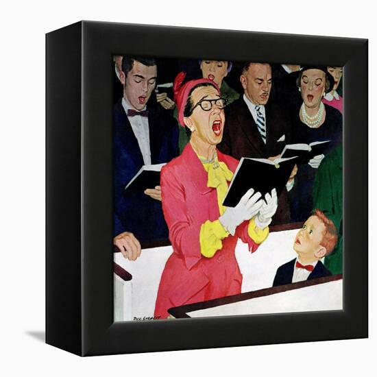 "Singing Praise", March 7, 1959-Richard Sargent-Framed Premier Image Canvas