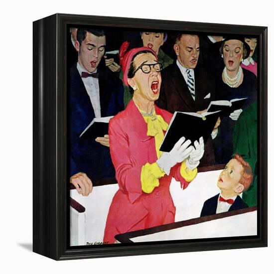 "Singing Praise", March 7, 1959-Richard Sargent-Framed Premier Image Canvas