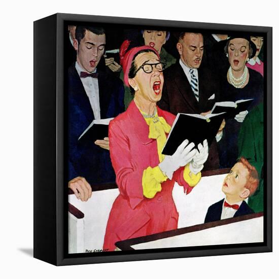 "Singing Praise", March 7, 1959-Richard Sargent-Framed Premier Image Canvas