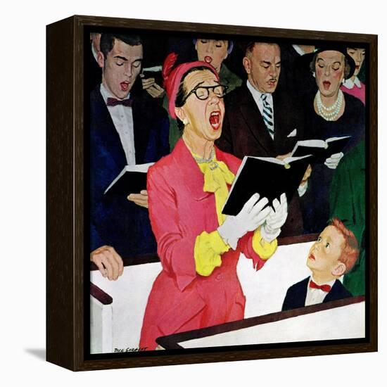 "Singing Praise", March 7, 1959-Richard Sargent-Framed Premier Image Canvas