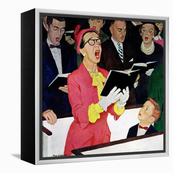 "Singing Praise", March 7, 1959-Richard Sargent-Framed Premier Image Canvas